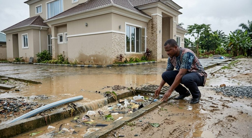 Drainage problem caused by not building for the next 20 years