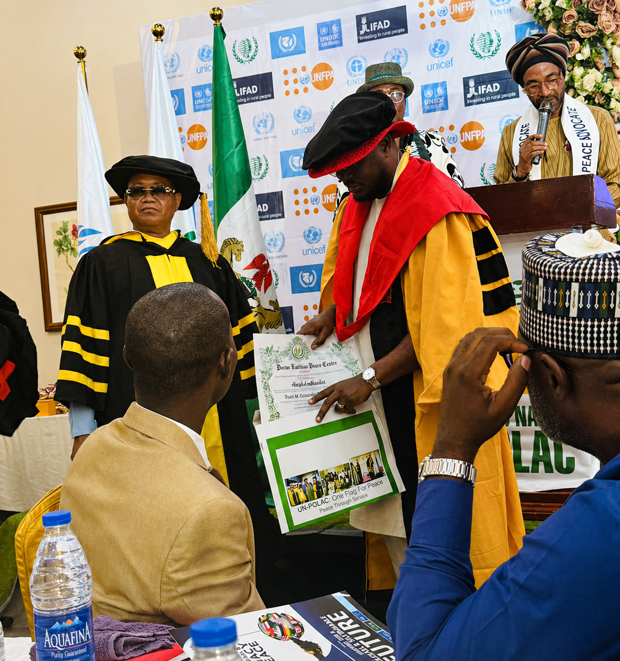 Award presentation ceremony